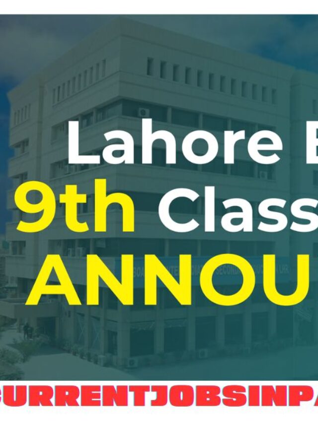 bise lahore 9th class result 2024